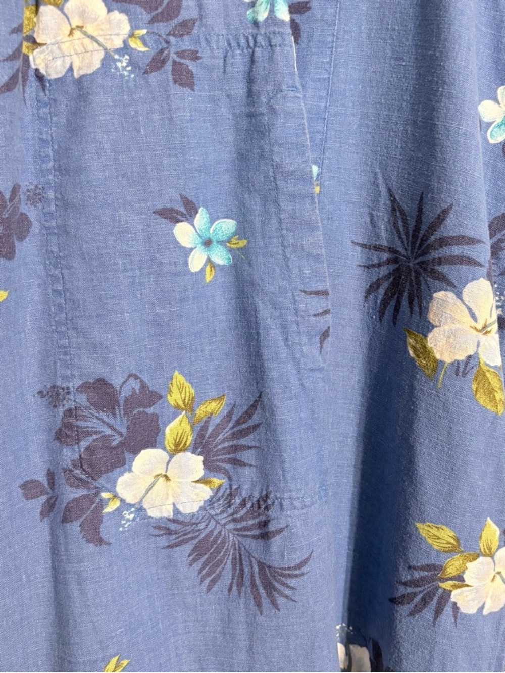 Blue Floral Maxi Dress with Spaghetti Straps - Picture 7 of 8